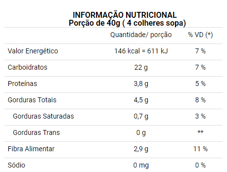 Granola sem adição de açúcar 200g