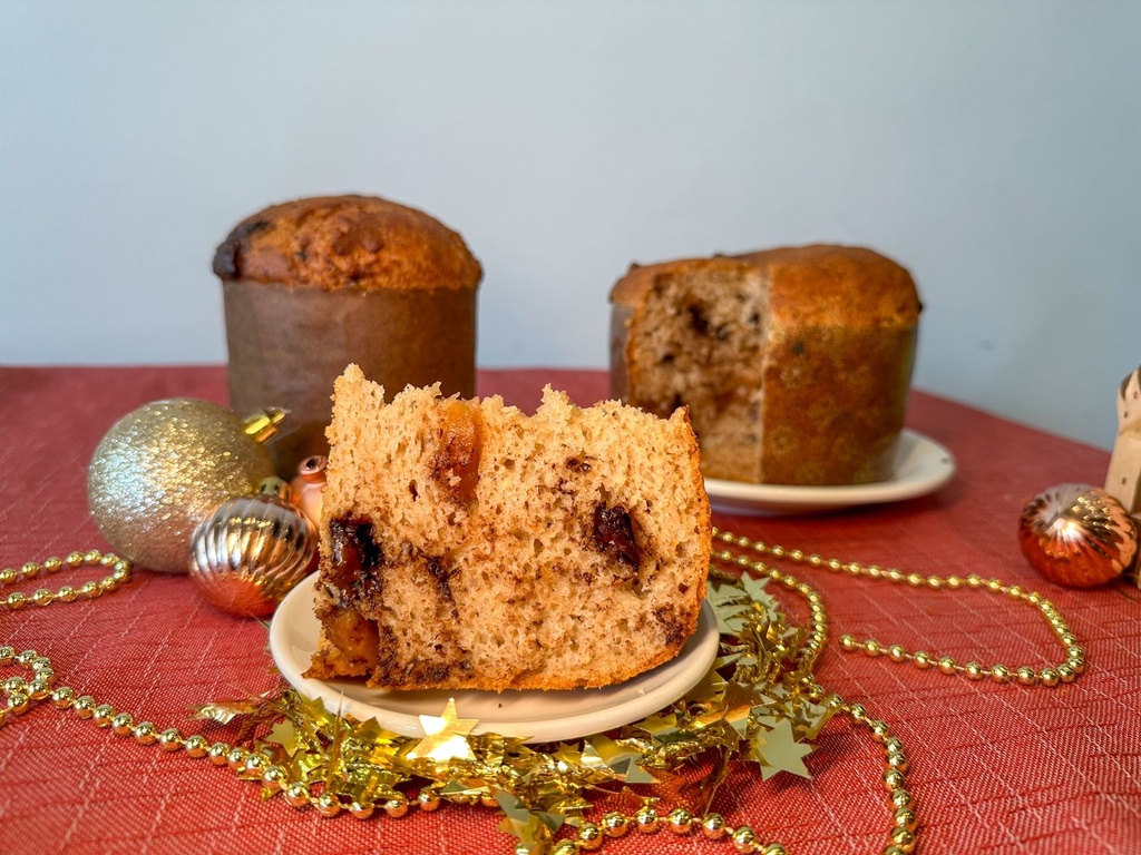 Panetone de Pera e Chocolate