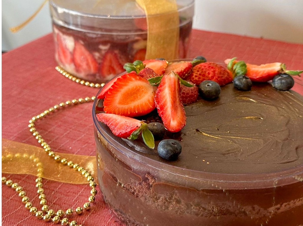 Bolo mousse de chocolate (Cake Box)